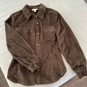 NEVER WORN Brown corduroy shirt jacket